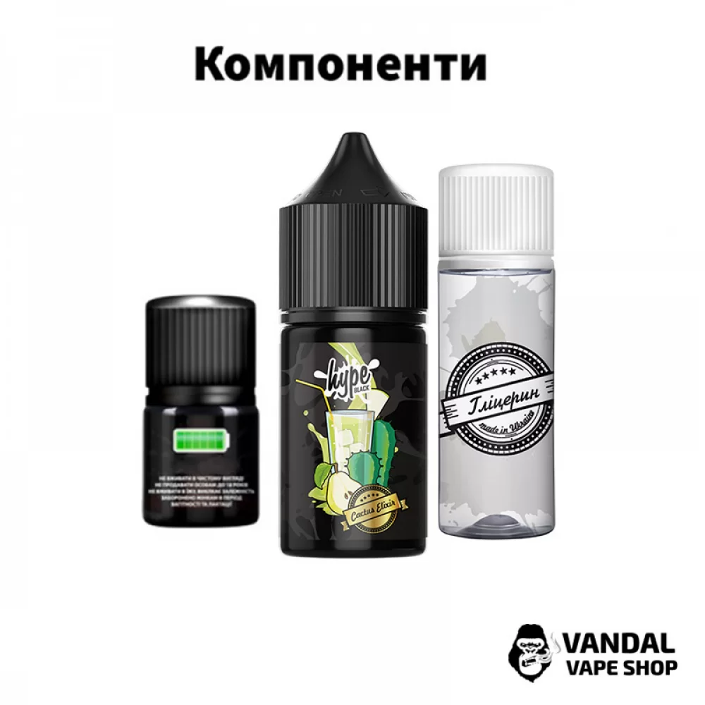 Набори для самозамісу Hype Black 30 мл 50 мг - Ice Cream Raspberry